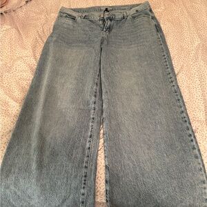 Rewash Blue Flare Wide Leg Jeans